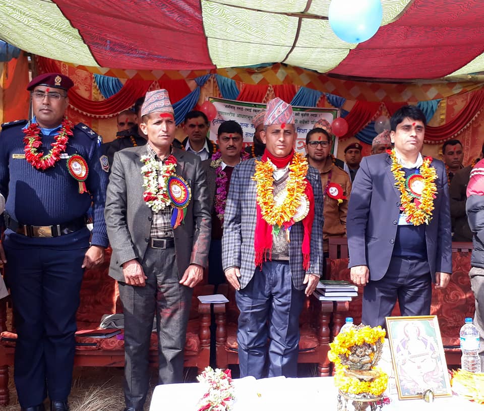 कुनपा १२ ठुलीपोखरी साक्षर घोषणा
