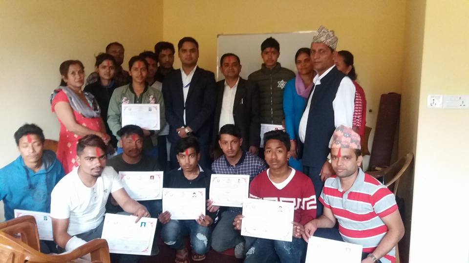 कुश्मा ७ मा बिद्युत जडान सम्बन्धी तालिम