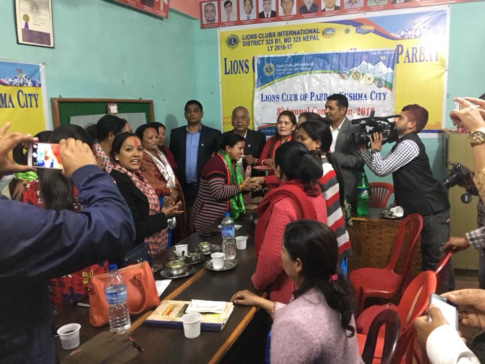 लायन्स क्लव अफ कुश्मा सिटिको अध्यक्षमा शर्मा