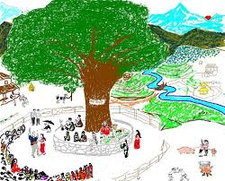 बडागाउँ–कैया झोलुङगेपुलमा चौतारी निर्माण