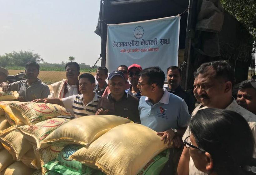 हावाहुरी पीडितलाई एनआरएन नेदरल्याण्डको लाखभन्दा बढि सहयोग