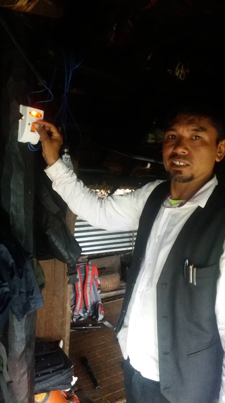 पर्वतको तिलिबराङमा पहिलो पटक विजुली बल्यो