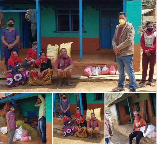 कोरोना बिरुद्ध वडा अध्यक्ष जिसीको सक्रियता : १३ जनालाई खाद्यान्न सहित घरभित्र राखियो