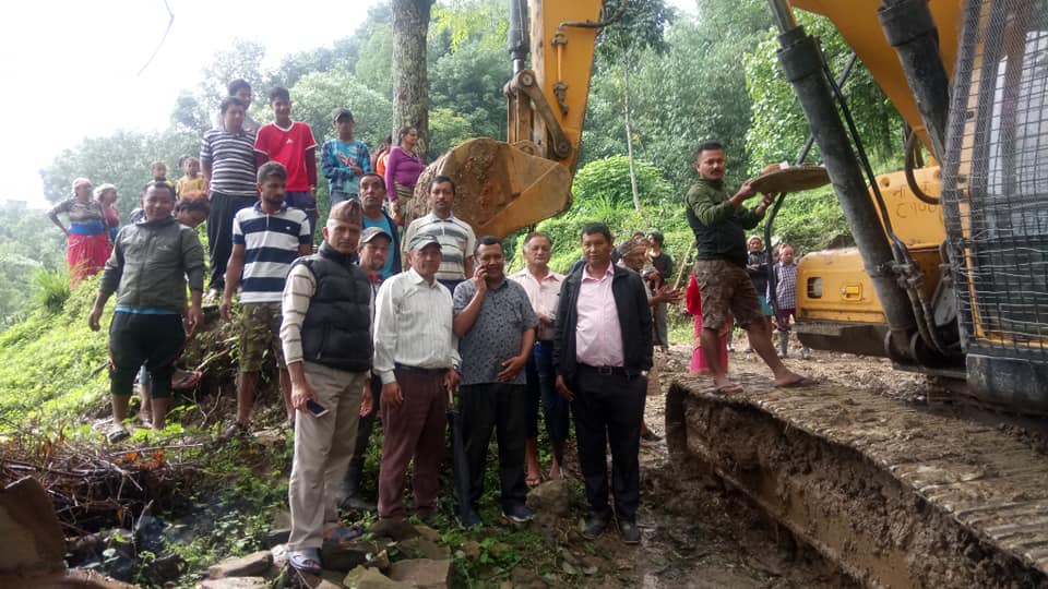 पर्वतको डिमुवा-राम्जा सडकको दोस्रो खण्ड कालोपत्रे सुरु