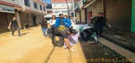 सुनौलो संसार ग्रुपले ग¥यो कुश्मा बजार सरसफाई
