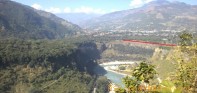 पर्वतको पाङ देखी वागलुङ जोड्ने झोलुंगे पुलको काम ८० प्रतिशत सम्पन्न