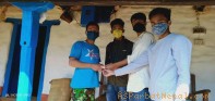 नेवि संघ खुर्कोटद्धारा निशुल्क माक्स र साबुन वितरण
