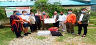 पर्वत दुर्लुङका पहिरो पीडितलाई रेडक्रसको राहात