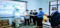 नेपाल निजामति कर्मचारी संगगठन पर्वतद्धारा अस्पतालमा स्थापीत विपद् कोषमा सहयोग