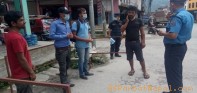 पर्वत : मास्क नलगाई हिँड्ने ७२ जनालाई ठाउँको ठाउँ कार्बाही